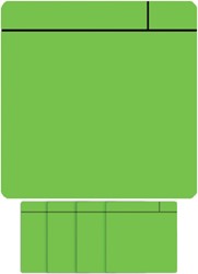 Magneet scrum 75x75mm groen 5 stuks