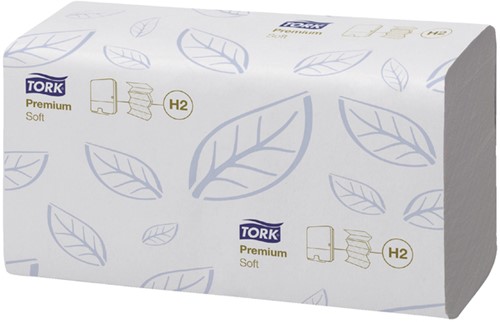 Handdoek Tork H2 Xpress Premium multifold 2-laags 212x340mm 21x110 vel wit 100288-2