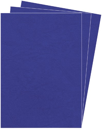 Voorblad Fellowes A4 lederlook royal blauw 25 stuks-3