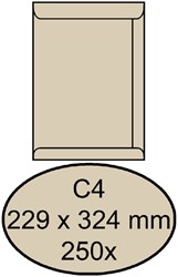 Envelop Quantore akte C4 229x324mm creme kraft 250 stuks