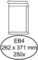 Envelop Quantore akte EB4 262x371mm zelfklevend wit 250 stuks