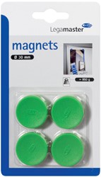 Magneet Legamaster 30mm 850gr groen 4 stuks