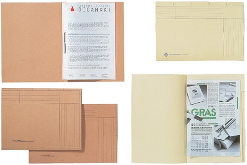 Dossiermap Djois folio met snelhechter 300gr chamois-3